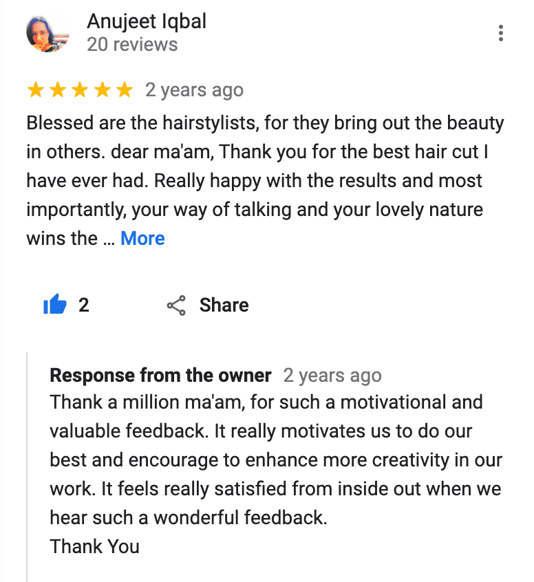 Customer reviews City Studio Salon